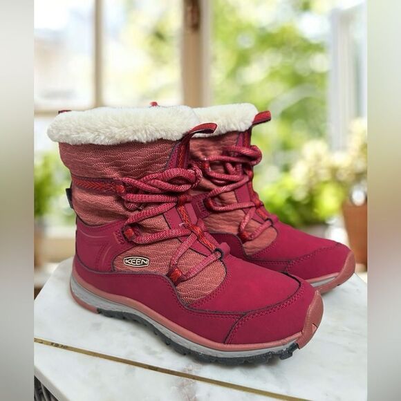 🔥 KEEN || Winter Snow Insulated Terradora Apres Fur Lined Hiking Boot Size 5 - Picture 3 of 16